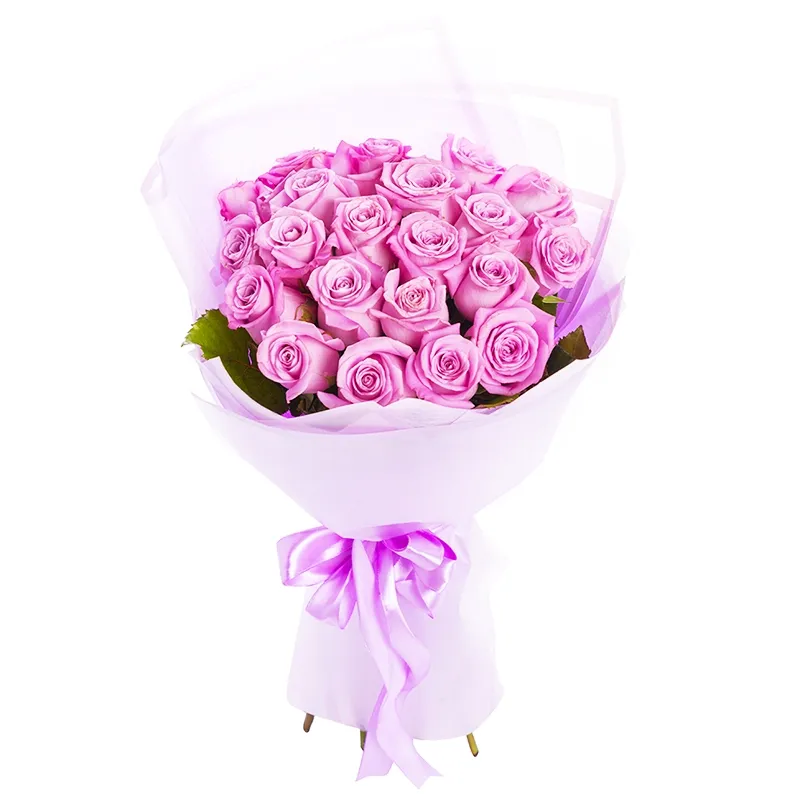 Букет из 21 арко-розовой розы эквадор