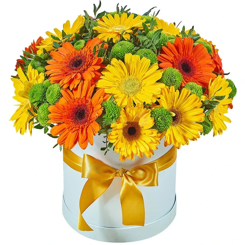 Цветы в коробке Сладкое утро